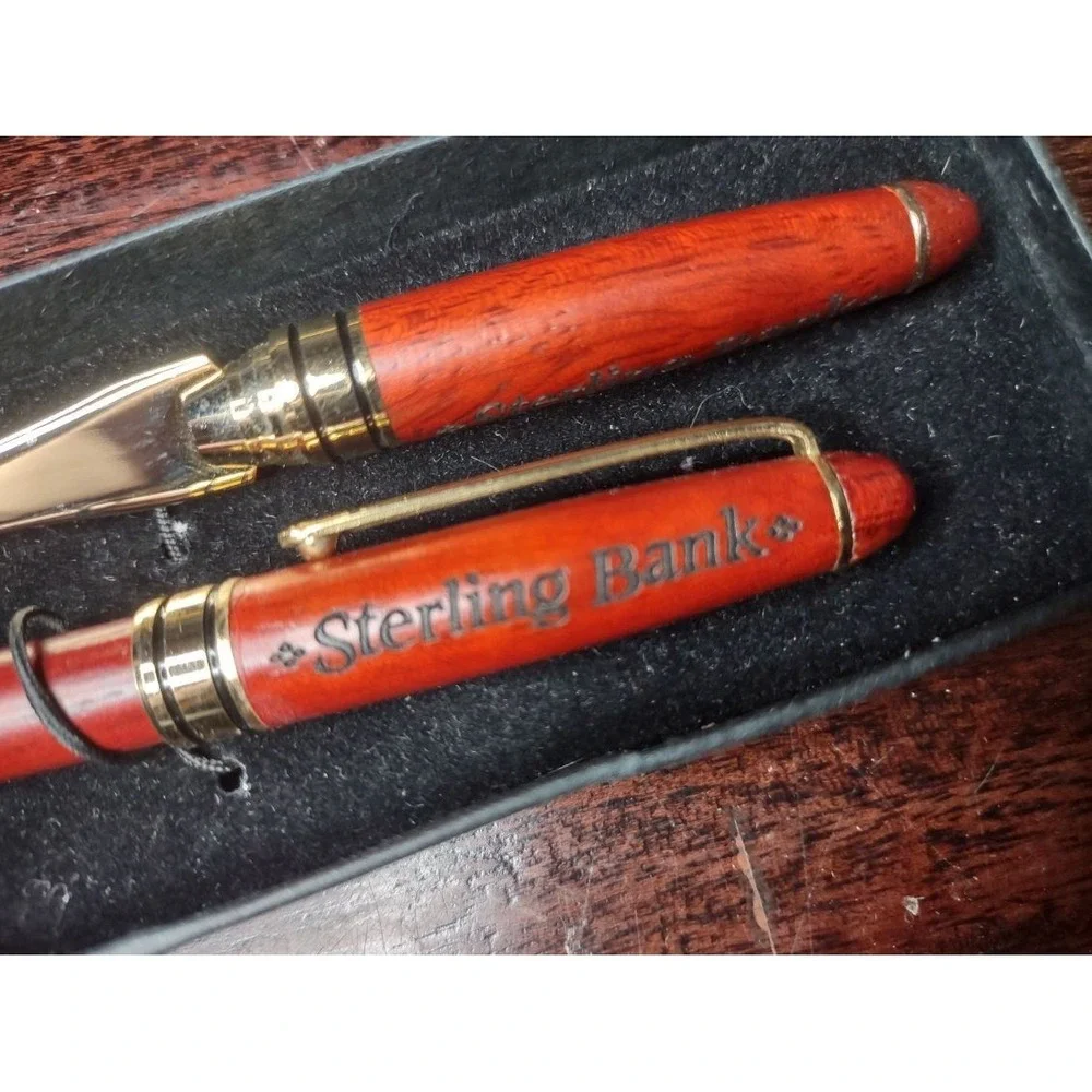 Vintage Sterling Bank Pen & Letter Opener Set – Elegant Desk Accessory,...
